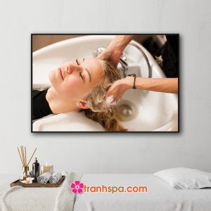 Tranh spa gội đầu thư giãn đẹp
