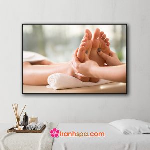 Bức tranh treo spa đẹp hình ảnh footmassage/ mát xa chân