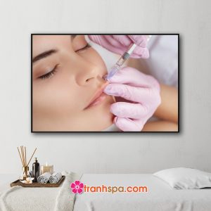 Mẫu tranh spa tiêm filler làm đẹp môi