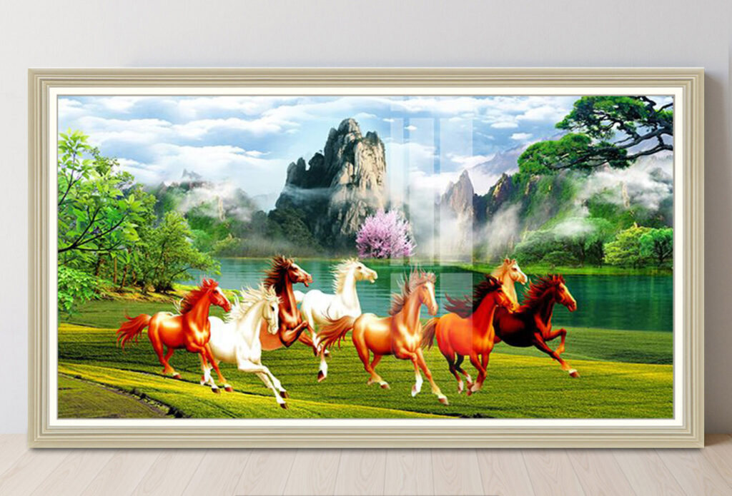 Mẫu tranh mã đáo thành công đẹp