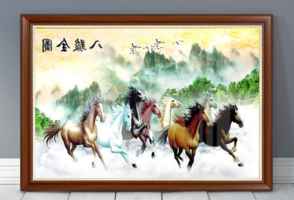 Mẫu tranh mã đáo thành công đẹp